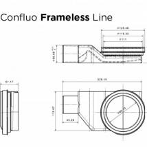   Pestan Confluo Frameless Line  650 Black Glass